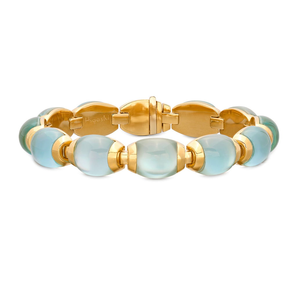 18 karat Yellow Gold Moon Stone Bracelet
