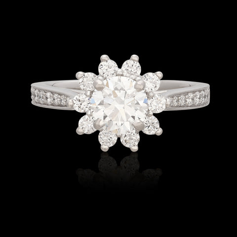 GIA 1.00ct G/VS2 White Gold Diamond Ring