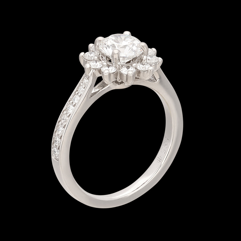 GIA 1.00ct G/VS2 White Gold Diamond Ring