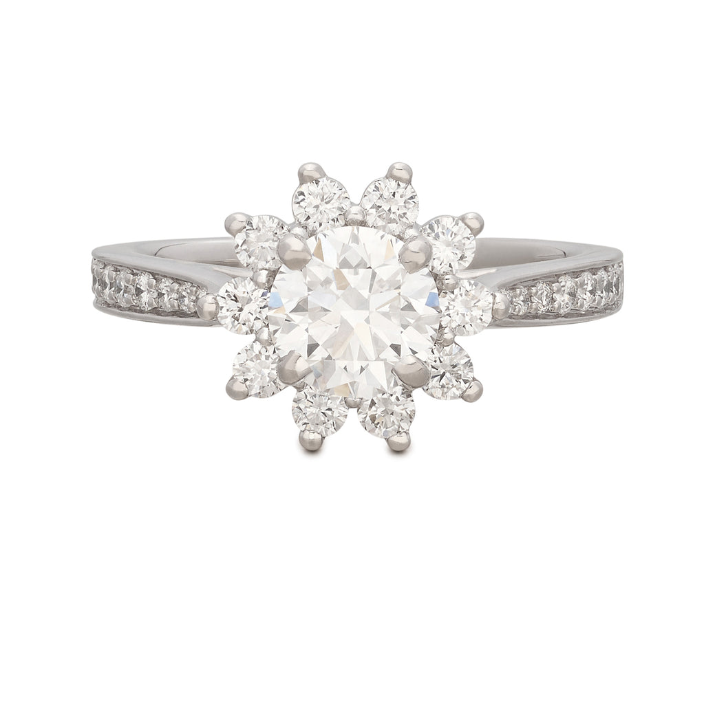 GIA 1.00ct G/VS2 White Gold Diamond Ring