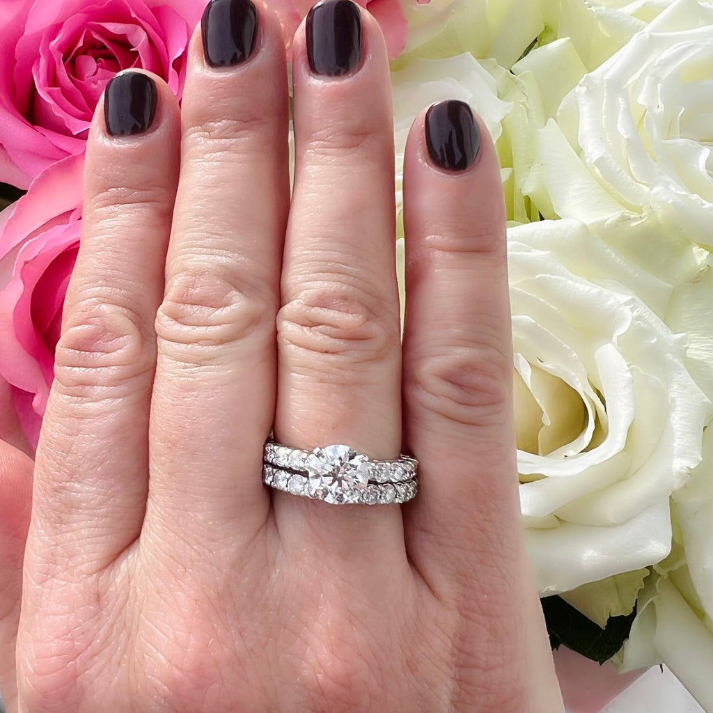 Platinum Diamond Wedding Set