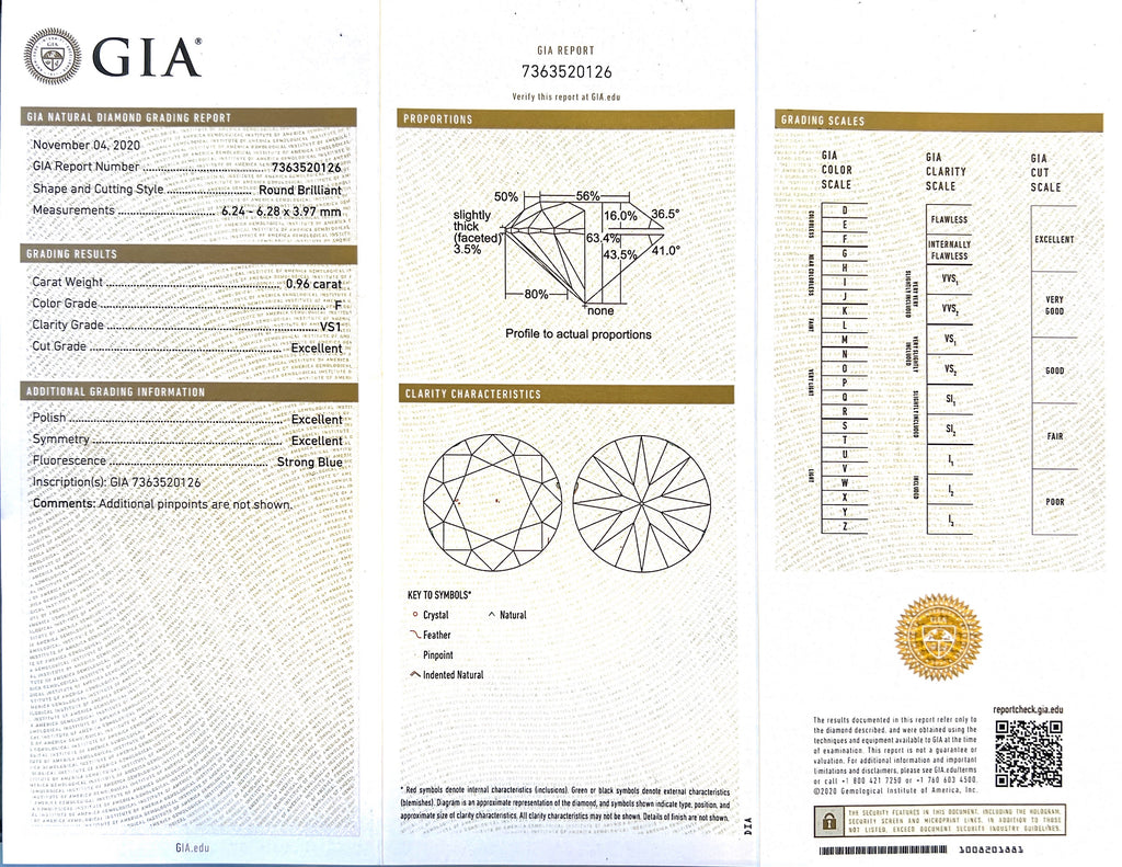 Platinum GIA F/VS1 Diamond Halo Ring