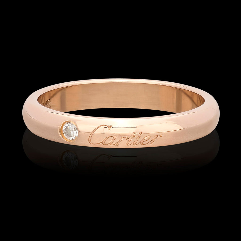 "C de Cartier" Rose Gold Band by Cartier