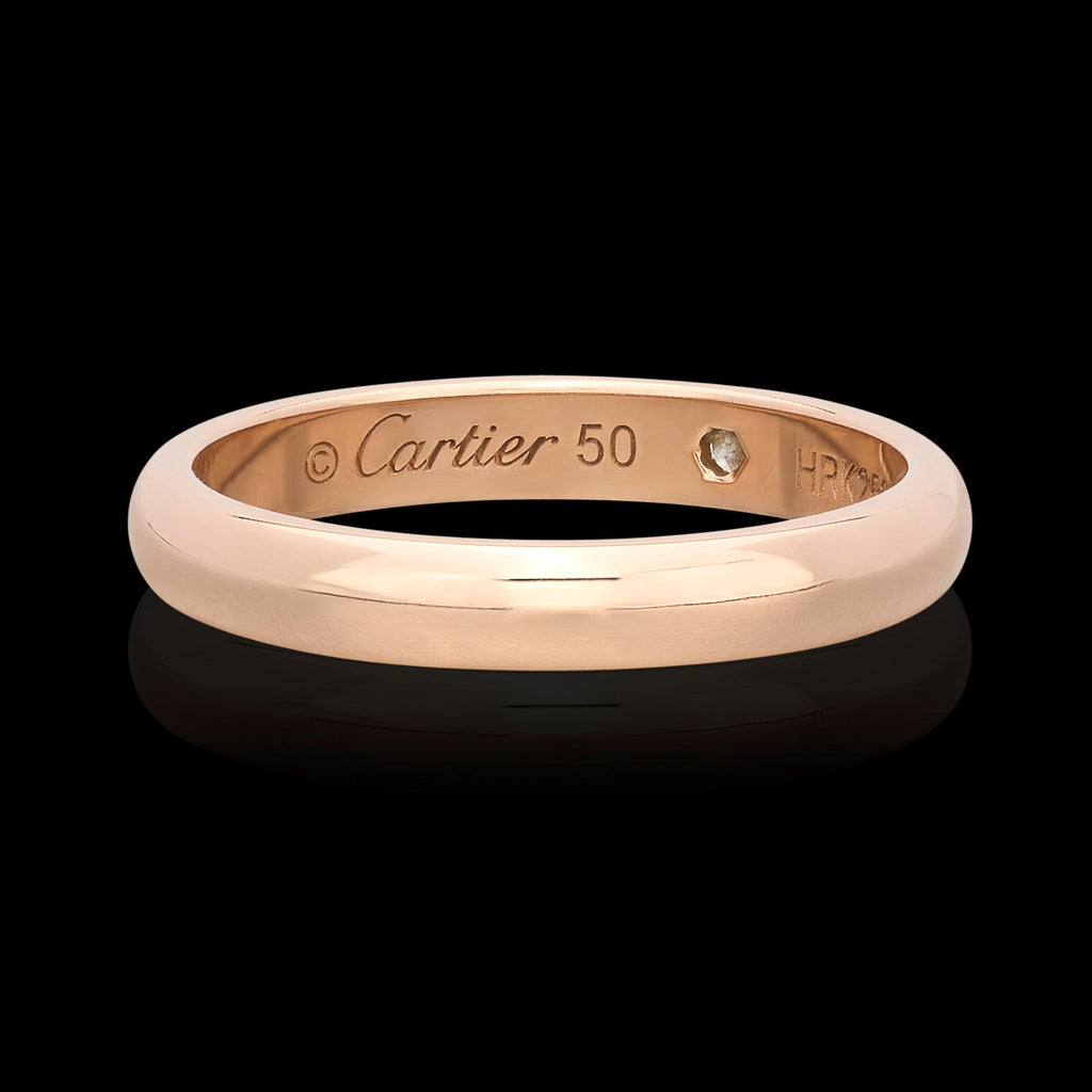 "C de Cartier" Rose Gold Band by Cartier