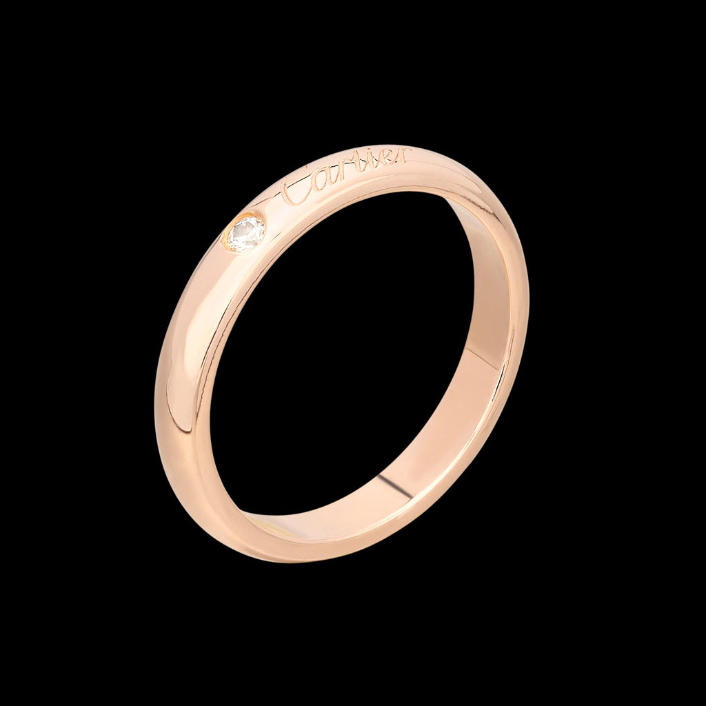 "C de Cartier" Rose Gold Band by Cartier
