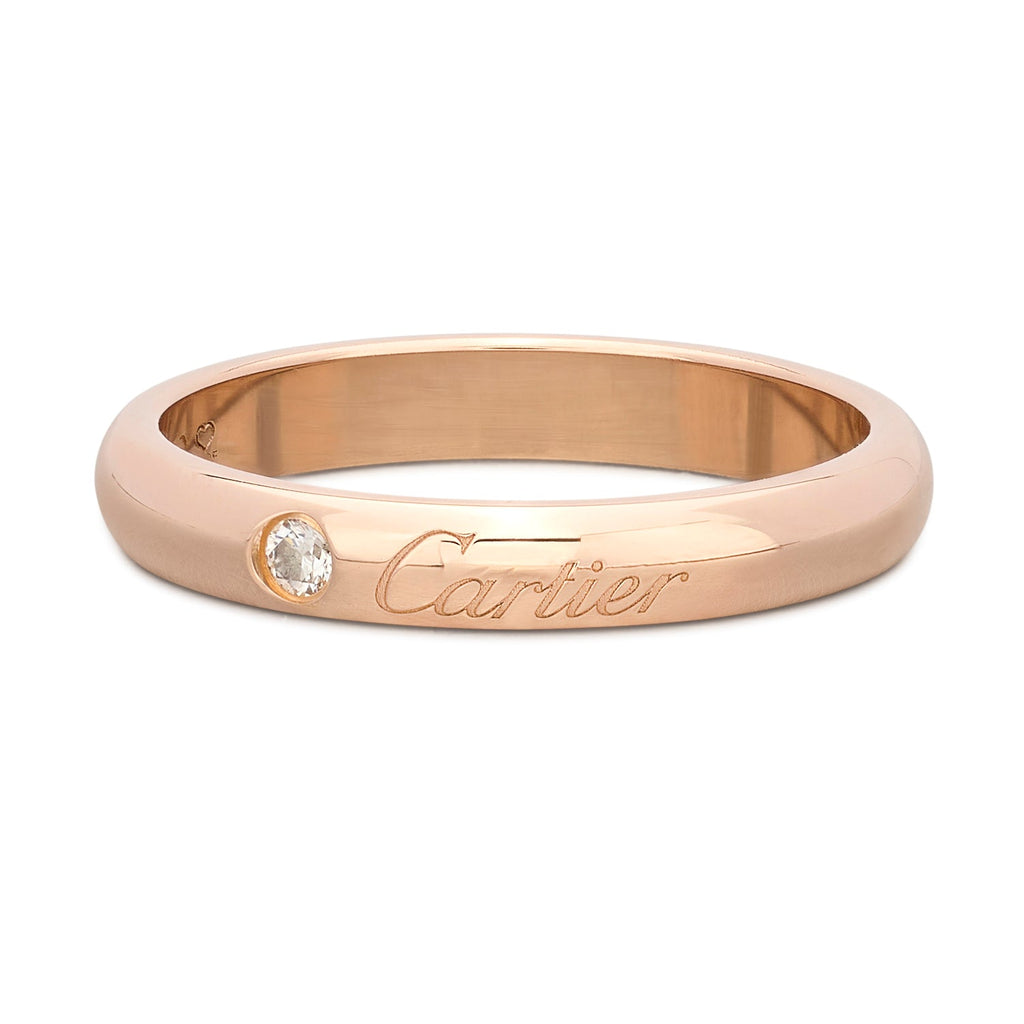 "C de Cartier" Rose Gold Band by Cartier