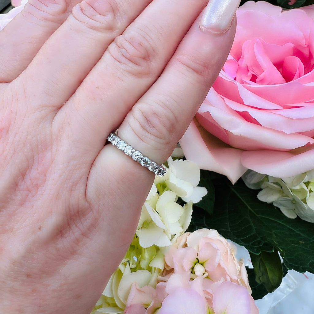 Platinum Diamond Eternity Band