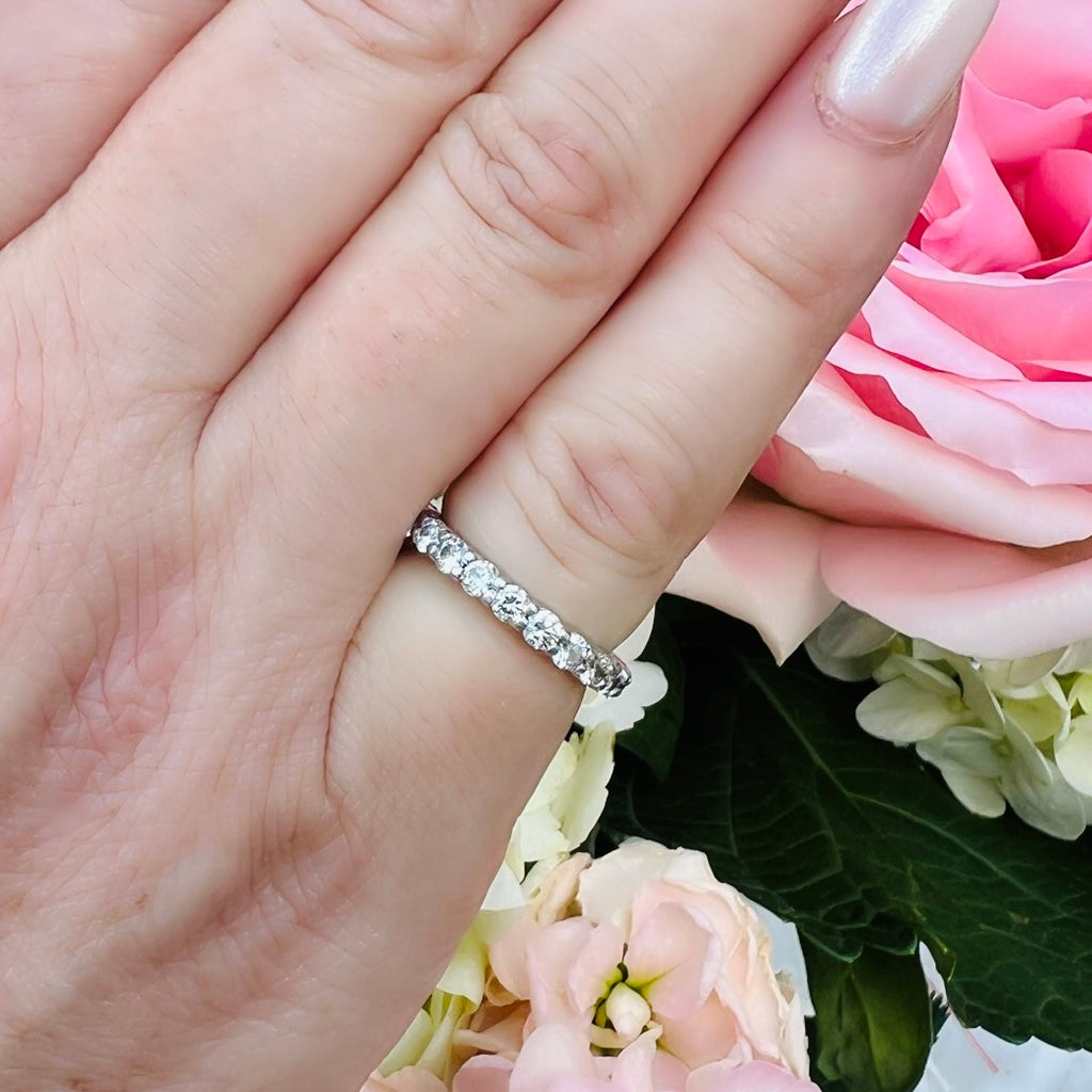 Platinum Diamond Eternity Band