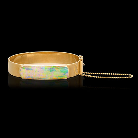 Australian Opal 18kt Yellow Gold Bracelet