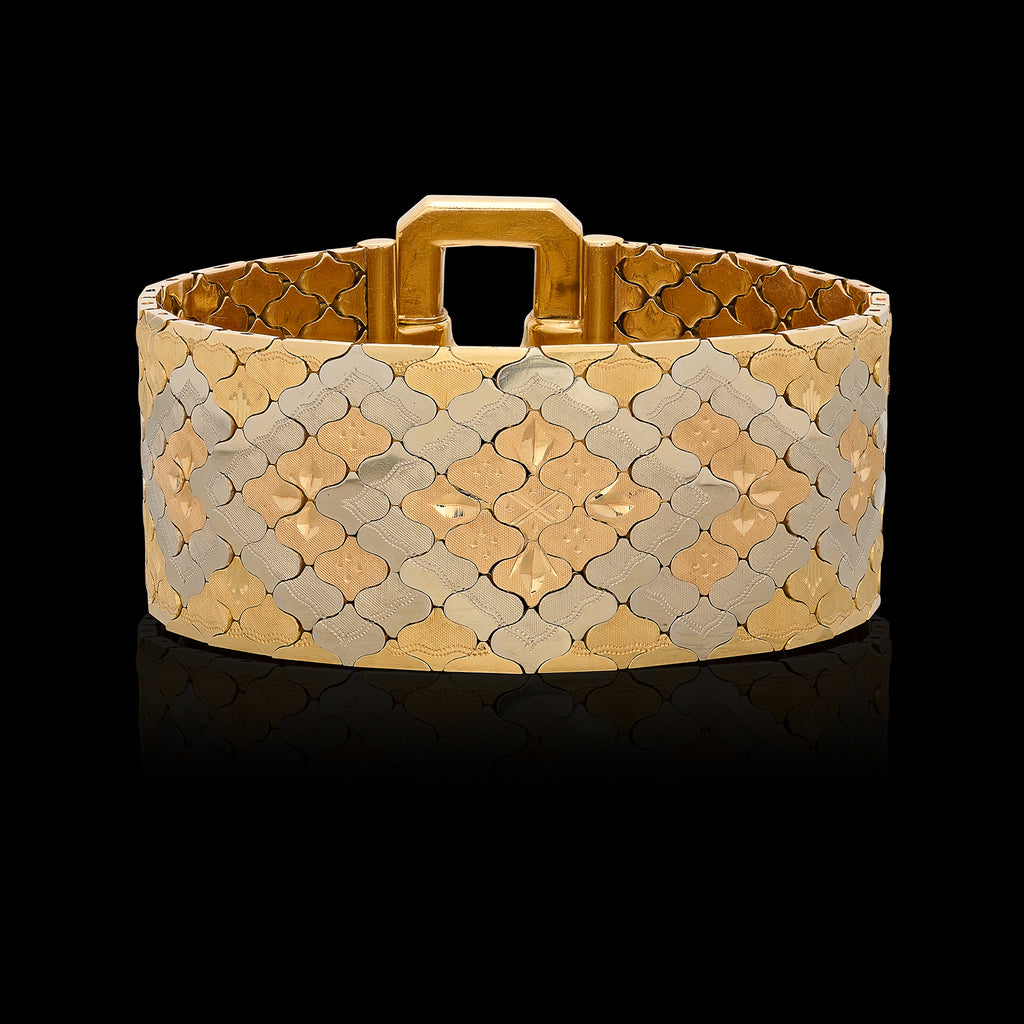 18 karat Estate Art Deco Gold Bracelet