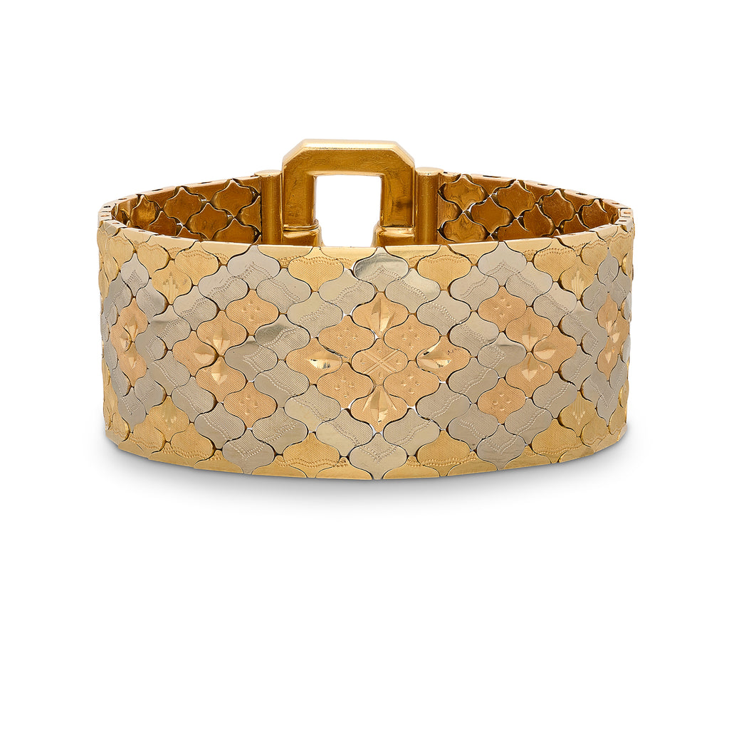 18 karat Estate Art Deco Gold Bracelet