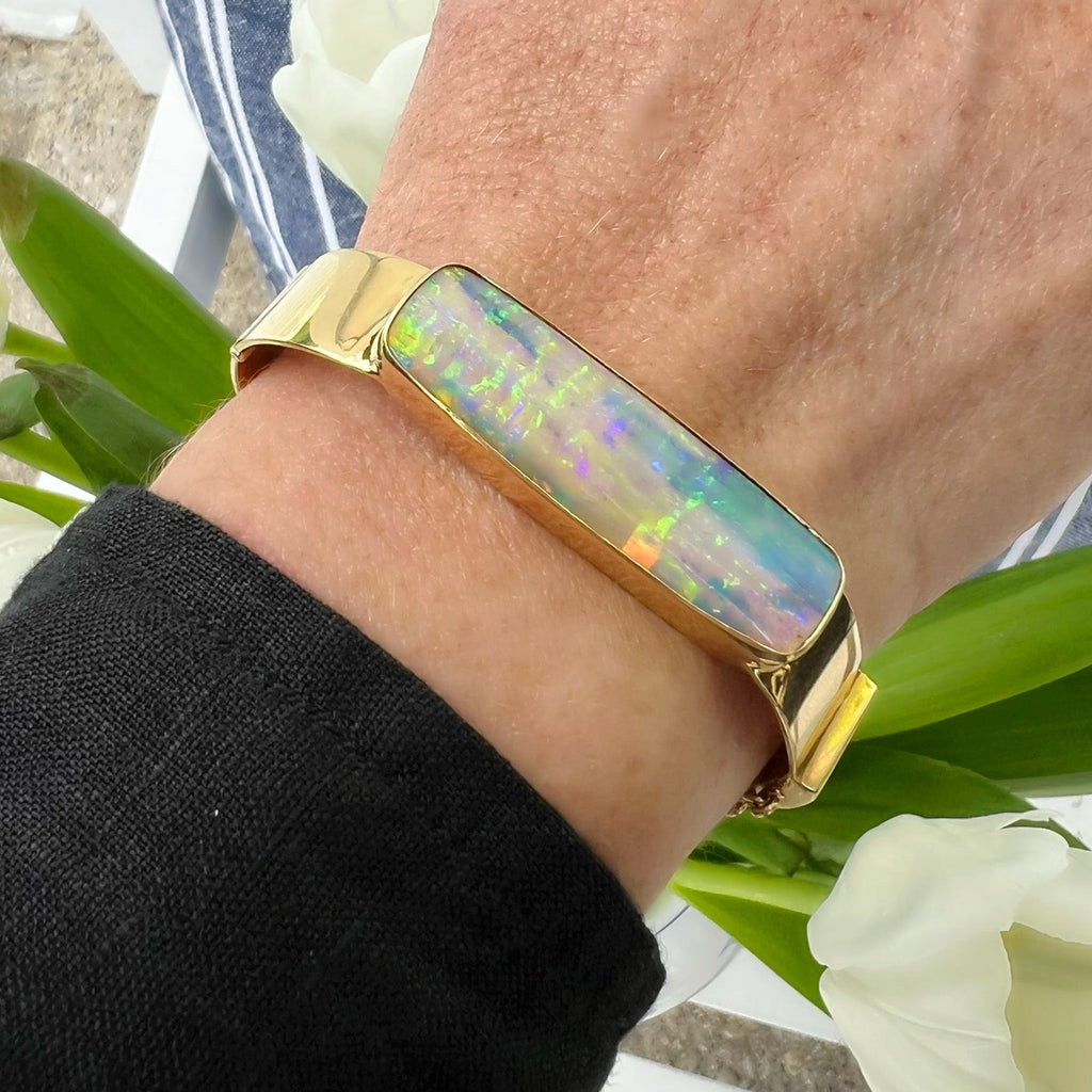 Australian Opal 18kt Yellow Gold Bracelet