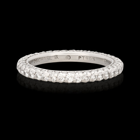 Platinum Diamond Eternity Band by Michael B.