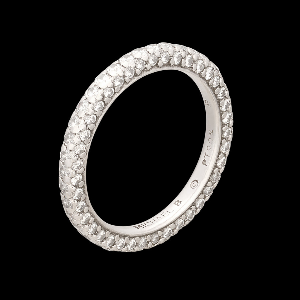 Platinum Diamond Eternity Band by Michael B.