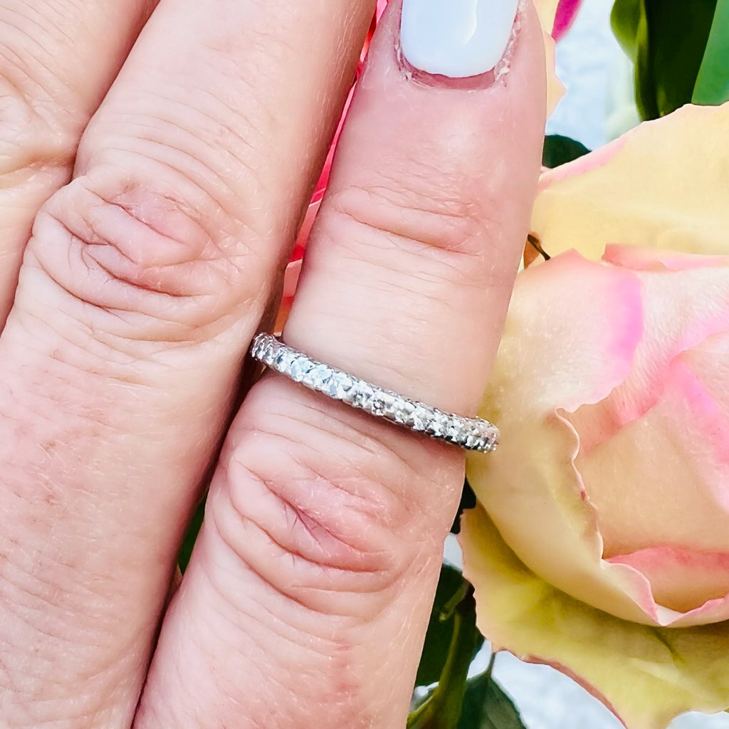 Platinum Diamond Eternity Band by Michael B.