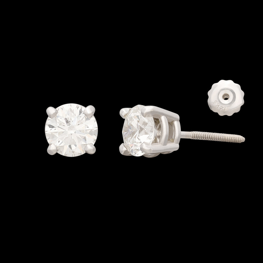 1.81cttw GIA Diamond Stud Earrings