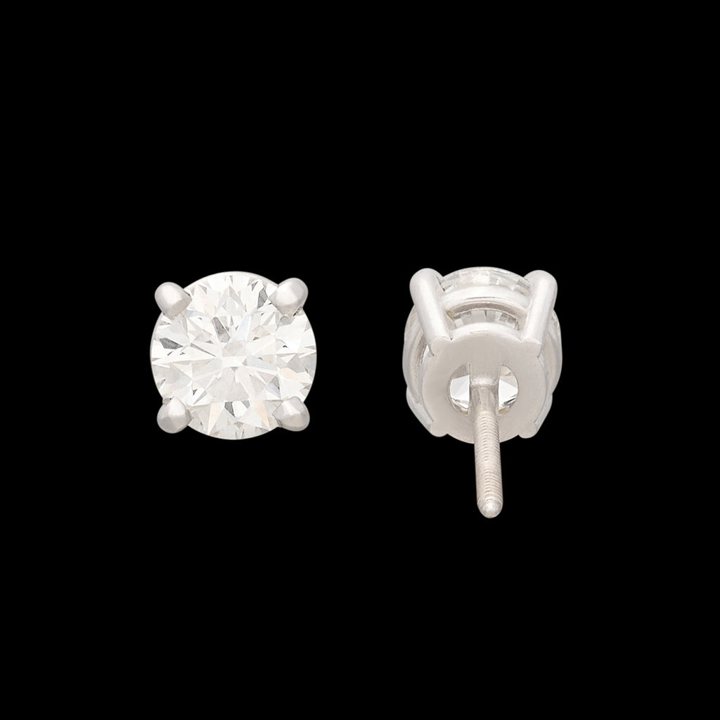 1.81cttw GIA Diamond Stud Earrings