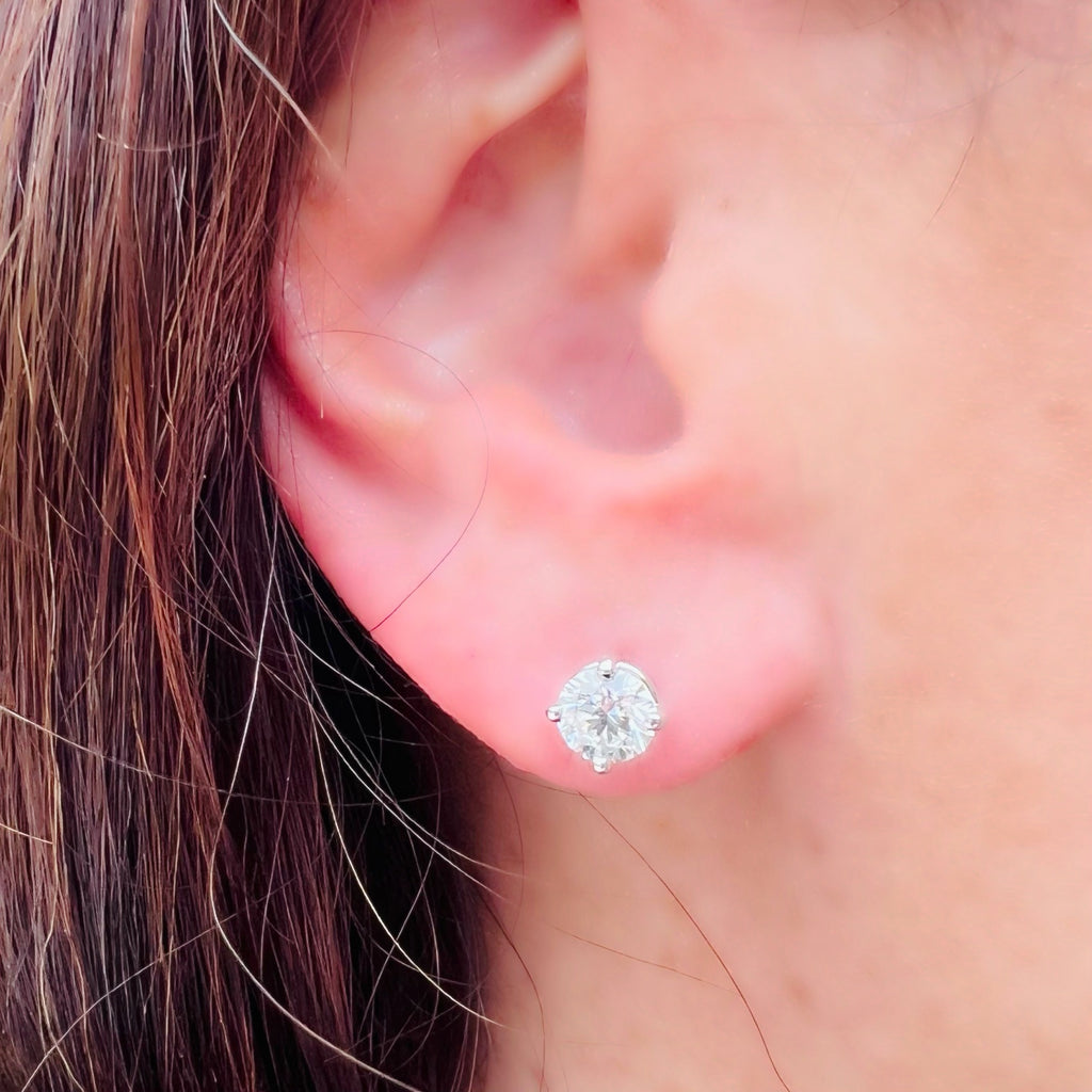 1.81cttw GIA Diamond Stud Earrings