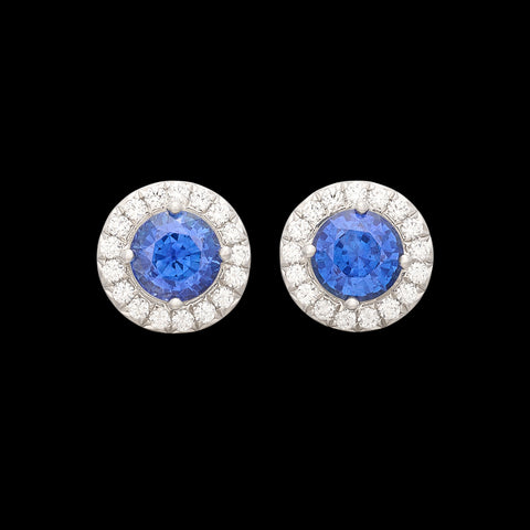 "Soleste" Sapphire & Diamond Earrings by Tiffany & Co.
