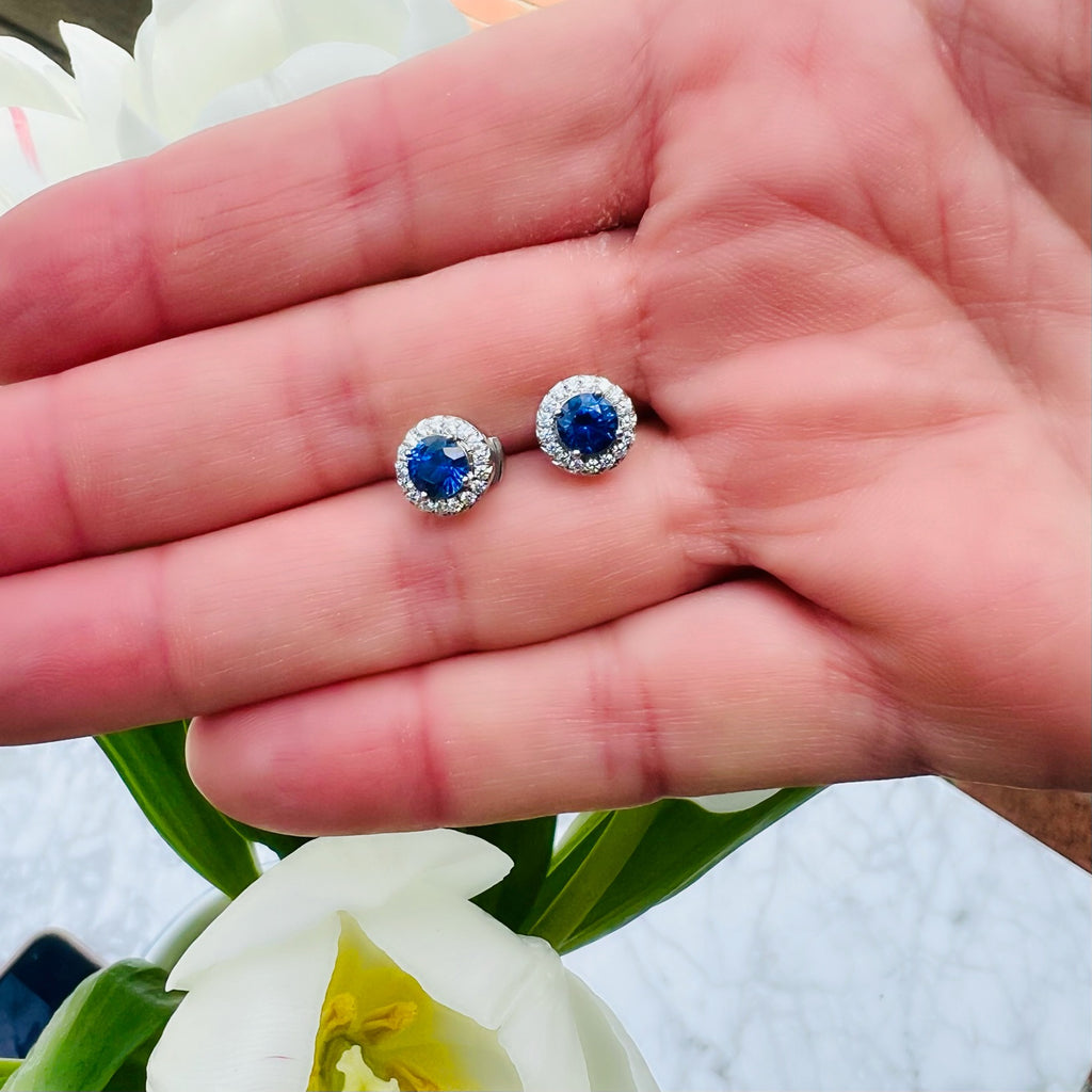 "Soleste" Sapphire & Diamond Earrings by Tiffany & Co.