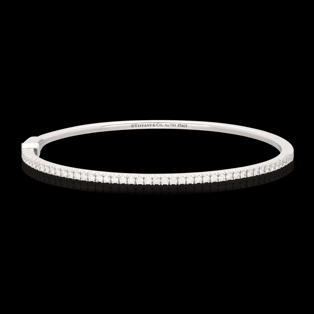Tiffany & Co "Metro" Diamond Bangle Bracelet
