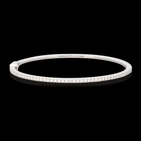 Tiffany & Co "Metro" Diamond Bangle Bracelet