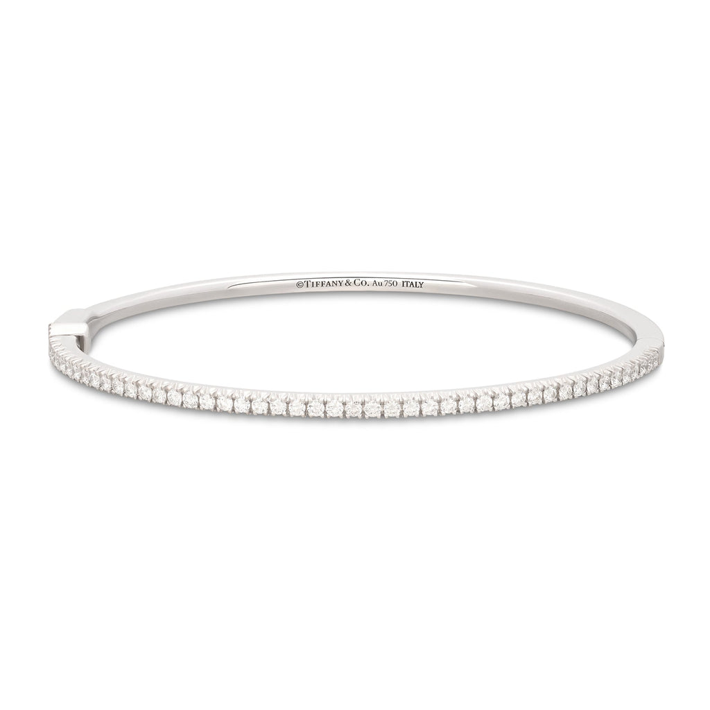 Tiffany & Co "Metro" Diamond Bangle Bracelet