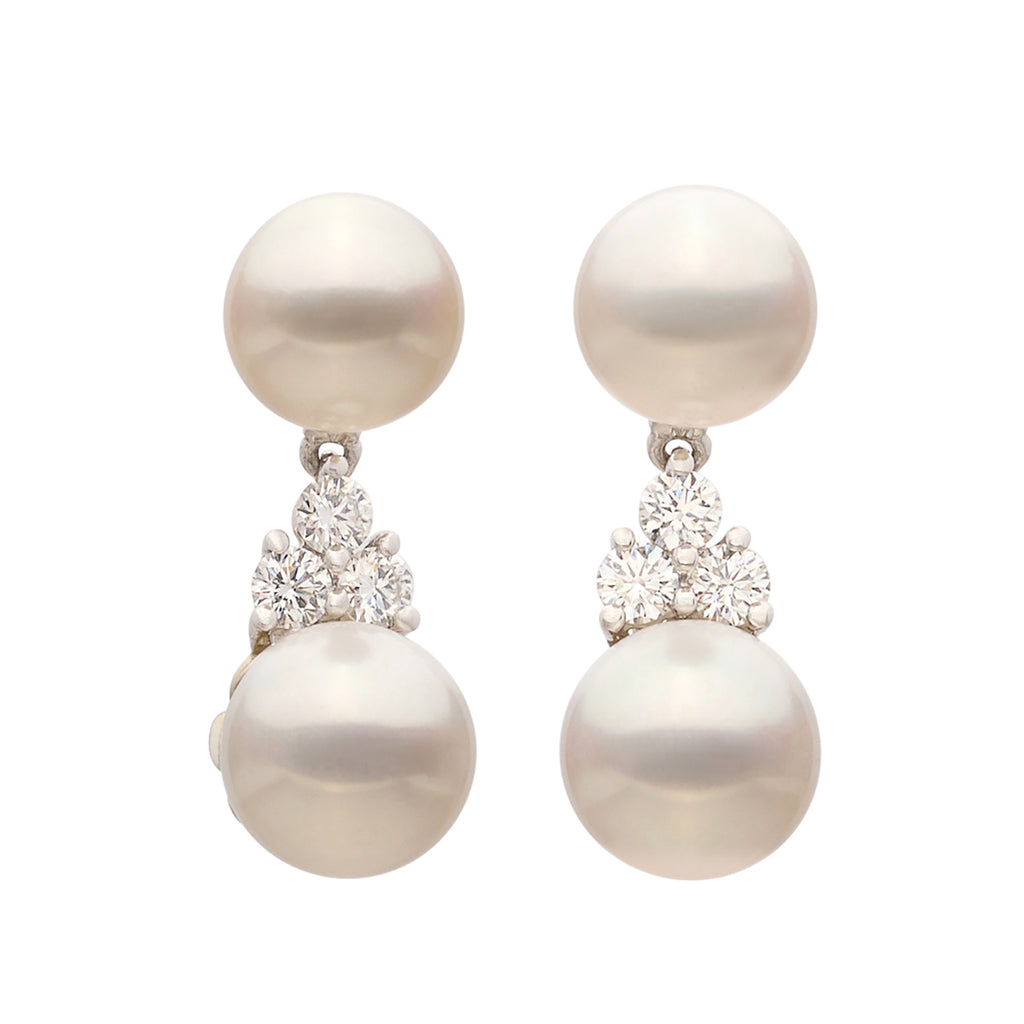 Pearl & Diamond "Aria" Earrings by Tiffany & Co.