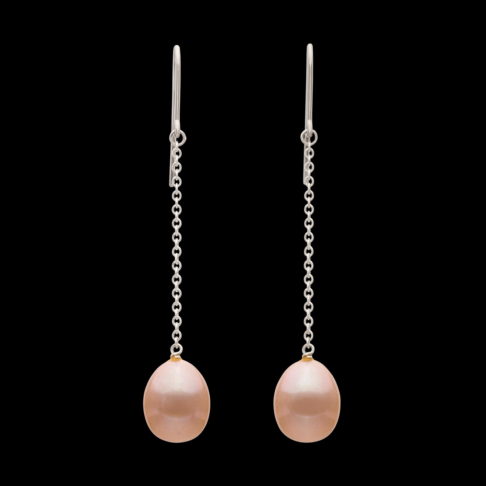 Pearl Drop Silver Earrings by Tiffany - Main Image
