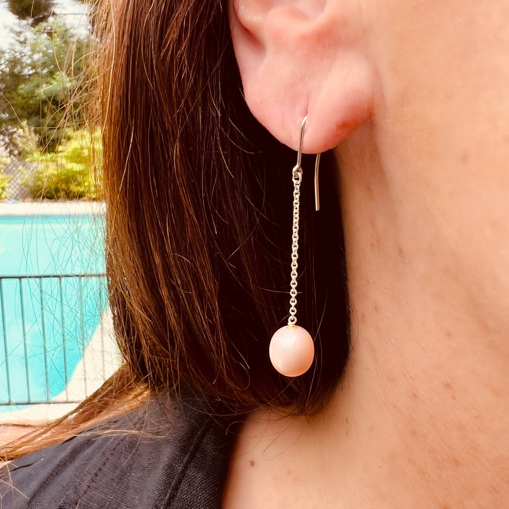 Pearl Drop Silver Earrings by Tiffany & Co.