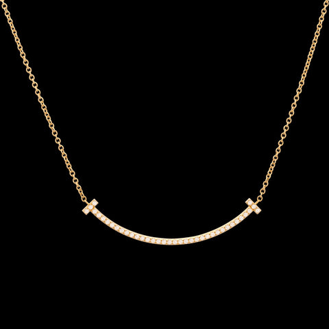 Tiffany T-Smile Diamond Pendant Necklace