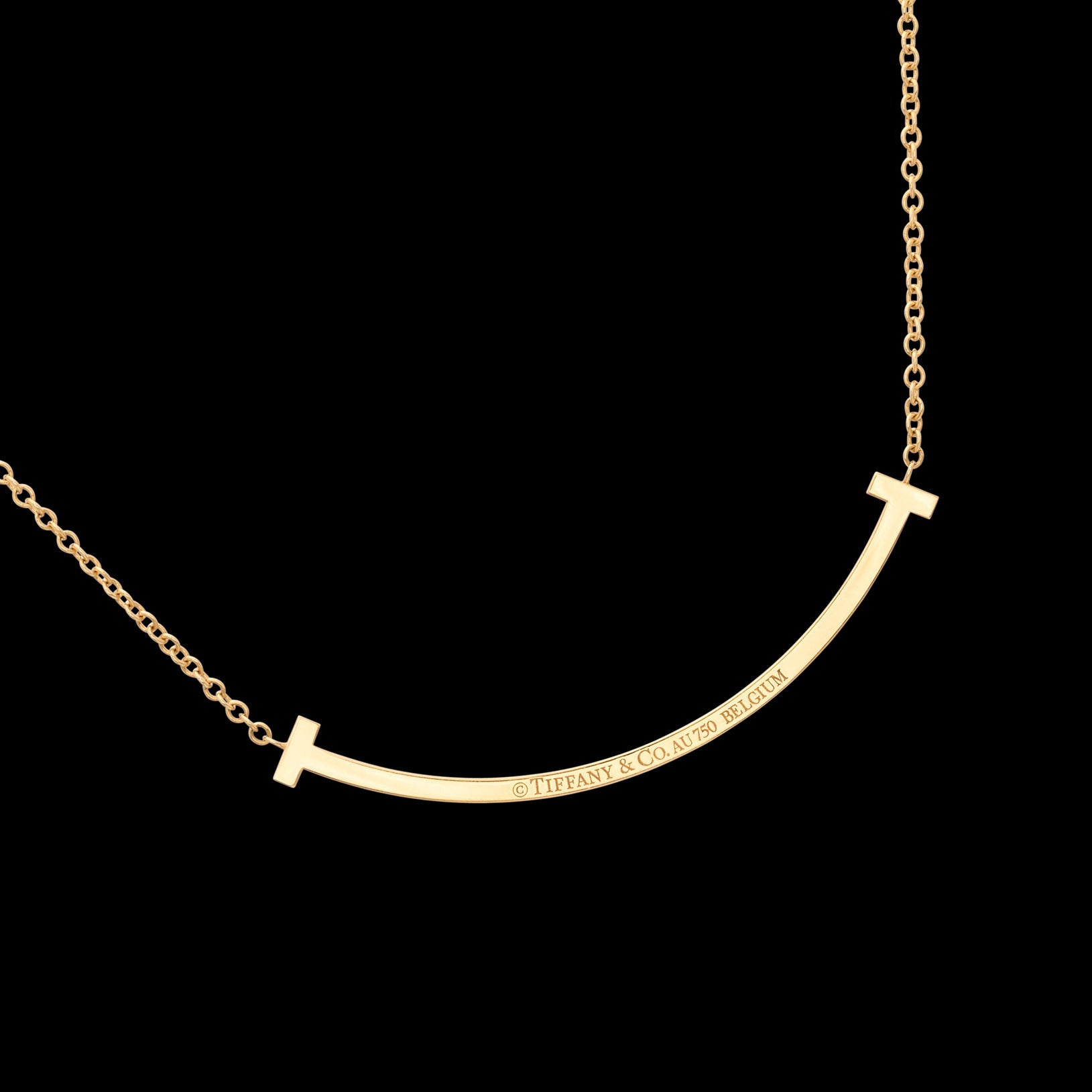 Tiffany T-Smile Diamond Pendant Necklace - 66mint Fine Estate Jewelry