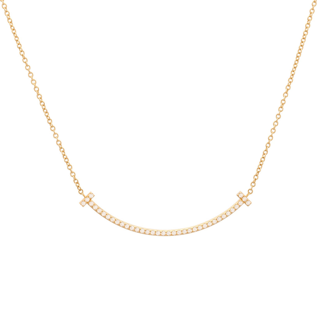 Tiffany T-Smile Diamond Pendant Necklace
