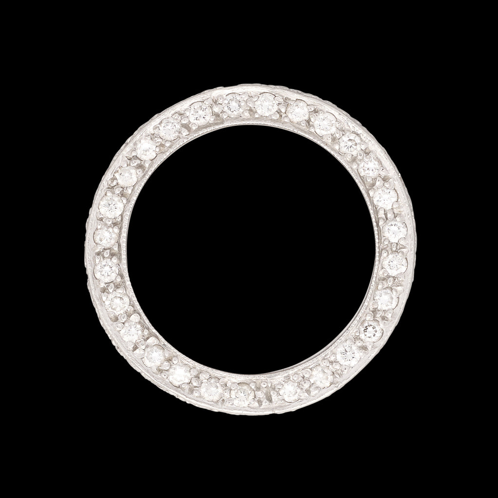 Exceptional 3-row Platinum Diamond Eternity Band