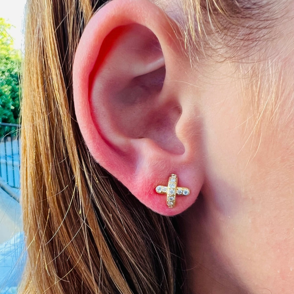 Tiffany & Co. Diamond "X" Earrings