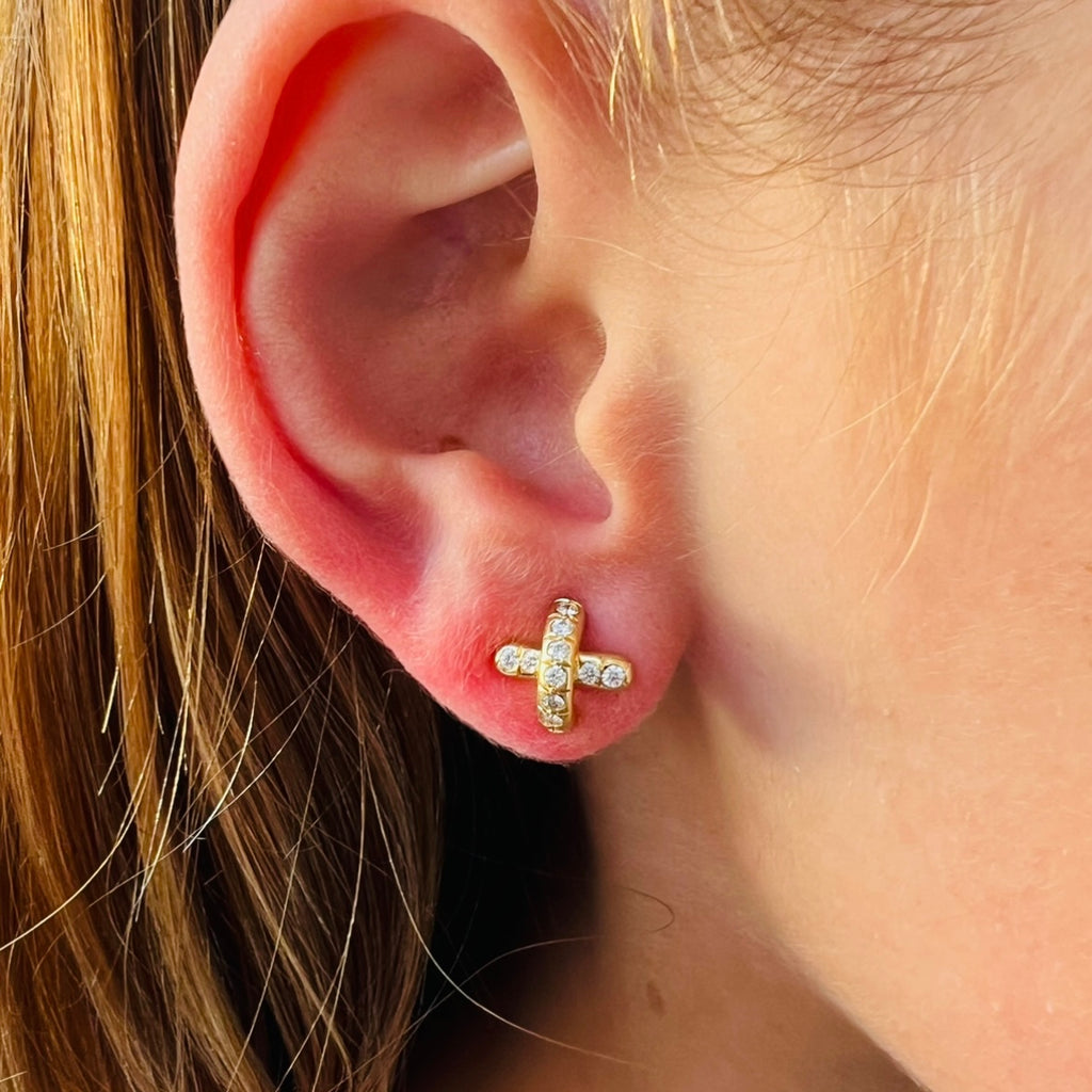 Tiffany & Co. Diamond "X" Earrings