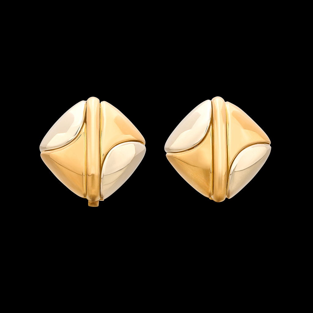 Bulgari 2-Tone Earrings