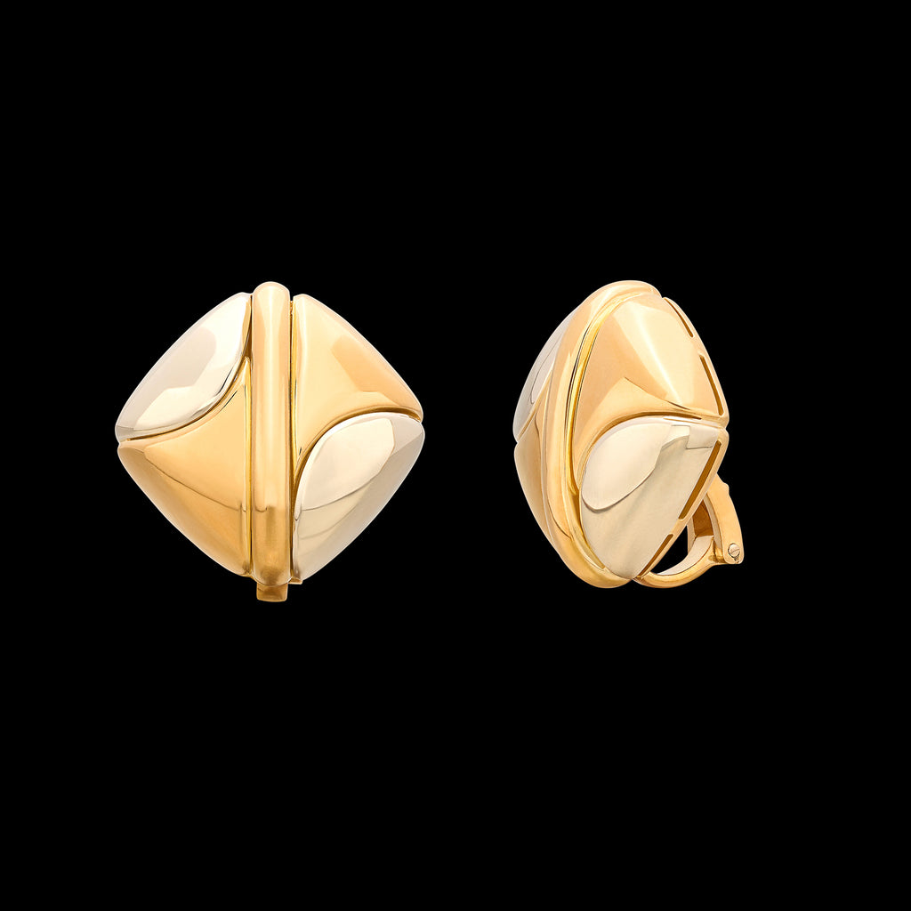 Bulgari 2-Tone Earrings