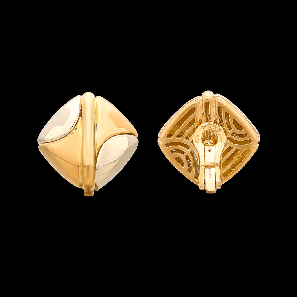 Bulgari 2-Tone Earrings