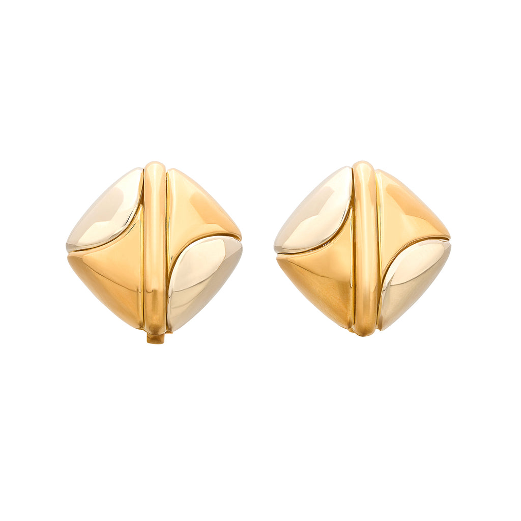 Bulgari 2-Tone Earrings