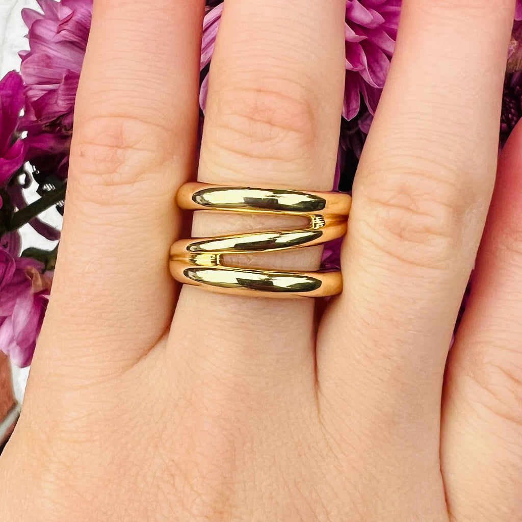 Tiffany & Co. 18k Yellow Gold Zig Zag Ring