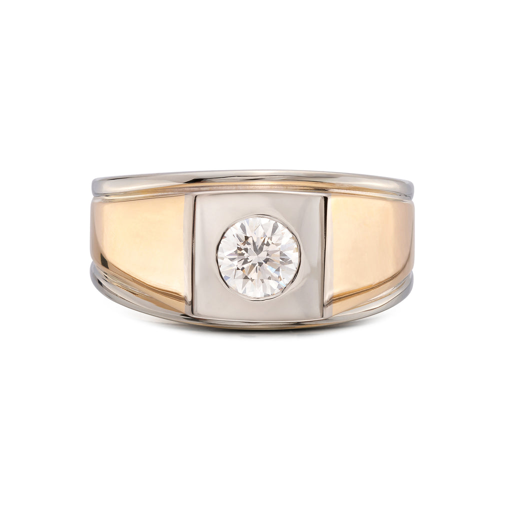 18k Yellow & White Gold Diamond Ring