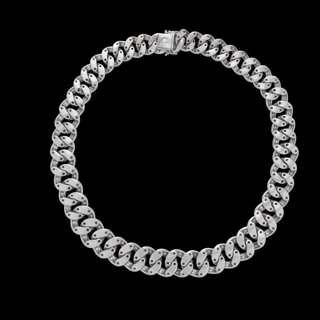 Splendid Crivelli 18k White Gold and Diamond Necklace