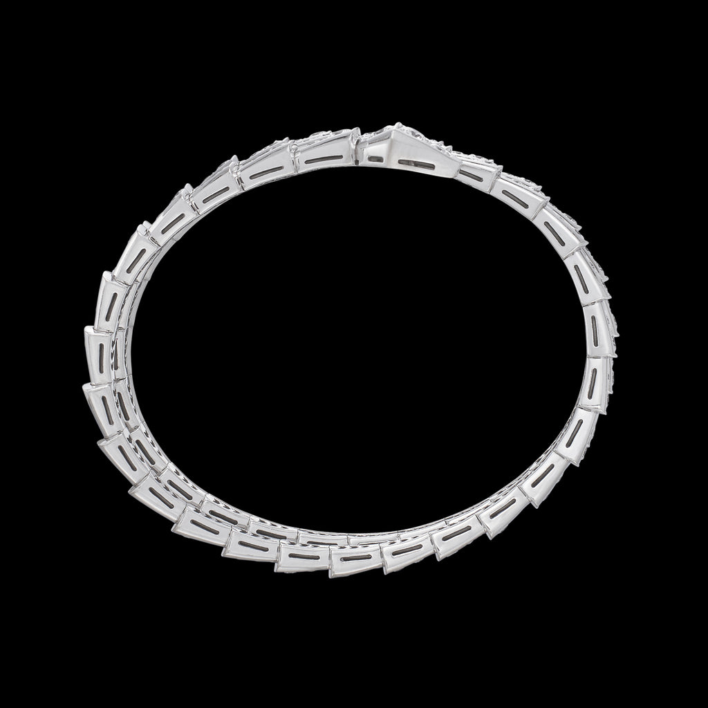 Bulgari Serpenti Viper 18k White Gold Diamond Bracelet