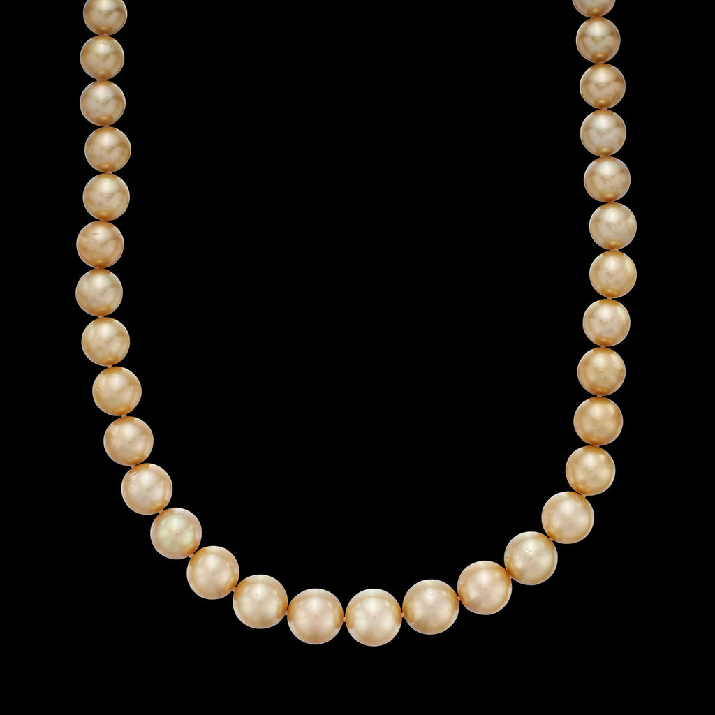 Golden South Sea Cultured Pearl & 14k Gold Necklace
