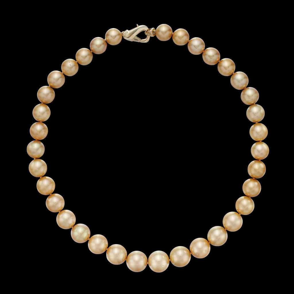 Golden South Sea Cultured Pearl & 14k Gold Necklace