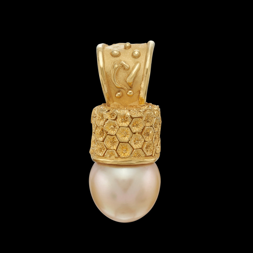 18kt Yellow Gold Pearl Enhancer-Pendant