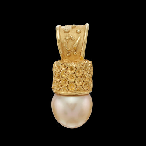 18kt Yellow Gold Pearl Enhancer-Pendant