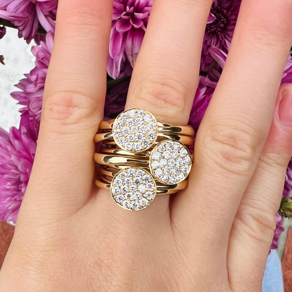 14k Yellow Gold and Diamond Ring