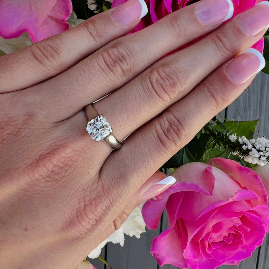 Tiffany & Co "Lucida" Asscher Cut Diamond RIng